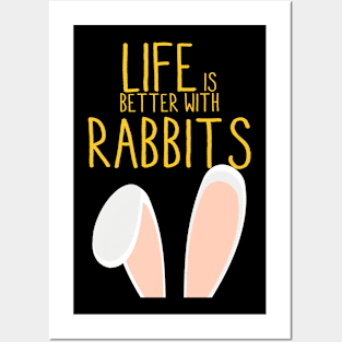 Life is bitter with rabbits Posters and Art